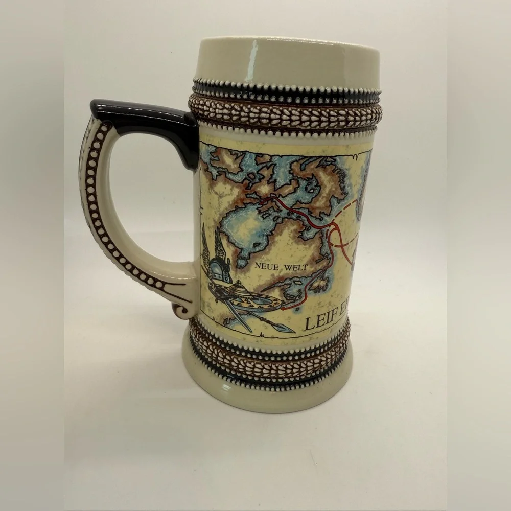 Leif Ericsson‎ German Beer Stein 1989 Coors Beer Stein Limited Edition 17 oz Mug